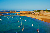 Beach of Tregastel, Cote de Granit Rose, Cotes d'Armor, Brittany, France, Europe