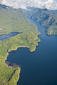 Coastal scenery in Great Bear Rainforest, British Columbia, Canada, North America