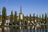 Lohr am Main in the Main valley, Franconia, Bavaria, Germany