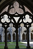 The Cloister, The Cistercian Abbey of Noirlac, Bruere-Allichamps, Cher, Centre, France, Europe