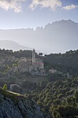 Soveria village near Corte, Corsica, France, Europe