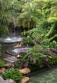 Hot Spring Pool at the Brilliant Resort and Spa in Kunming, Yunnan Province, China, Asia