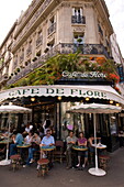 Cafe de Flore, Boulevard Saint-Germain, Paris, France, Europe