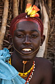 Samburu tribesman, Loisaba Wilderness Conservancy, Laikipia, Kenya, East Africa, Africa