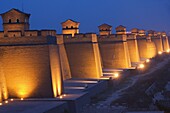 Last remaining intact Ming Dynasty city wall in China, UNESCO World Heritage Site, Pingyao City, Shanxi Province, China, Asia