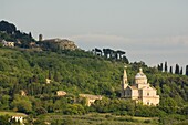 San Biagio Temple, Montepulciano, Val d'Orcia, Siena province, Tuscany, Italy, Europe