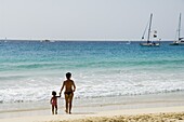 Beach at Santa Maria, Sal (Salt), Cape Verde Islands, Africa