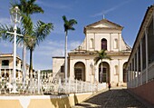 The Iglesia Parroquial de la Santisima Trinidad (Holy Trinity Church), Plaza Mayor, Trinidad, UNESCO World Heritage site, Cuba, West Indies, Central America