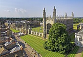 Kings College and chapel, Cambridge, Cambridgeshire, England, United Kingdom, Europe