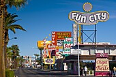 Motels and Wedding Chapel, The Strip, Las Vegas, Nevada, United States of America, North America