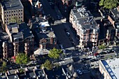Aerial view of Boston from the Prudential Sky Walk, Boston, Massachusetts, New England, United States of America, North America