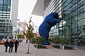 Big blue bear at Colorado Convention Center, Denver, Colorado, United States of America, North America