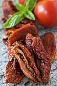 Homemade sun-dried tomatoes, Italy, Europe