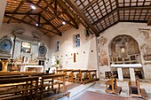 Church of St. Fabiano, Franciscan sanctuary of La Foresta, Rieti, Lazio (Latium), Italy, Europe