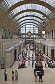 Great Hall of the Musee D'Orsay Art Gallery and Museum, Paris, France, Europe