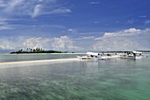 Deserted island off the coast of Alona Beach, Panglao, Bohol, Philippines, Southeast Asia, Asia