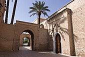 The Koutoubia Mosque (Booksellers' Mosque), the landmark of Marrakech, Morocco, North Africa, Africa