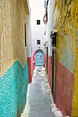 Street in the Kasbah, Tangier, Morocco, North Africa, Africa