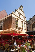 Amadeus Bar and Dominicanerkerk (Dominican Church), Maastricht, Limburg, The Netherlands, Europe