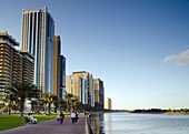 Buheirah Corniche beside Khalid Lagoon, Sharjah, United Arab Emirates, Middle East