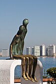 Nostalgia sculpture on the Malecon, Puerto Vallarta, Jalisco, Mexico, North America