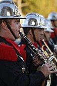 Firemen's band, Paris, France, Europe