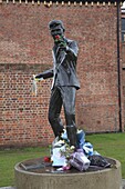 Sculpture of singer songwriter Billy Fury, Liverpool, Merseyside, England, United Kingdom, Europe