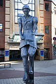 Bathing Belle statue on Westborough, Scarborough, North Yorkshire, Yorkshire, England, United Kingdom, Europe