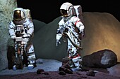 Astronaut suits in the Space Center, Houston, Texas, United States of America