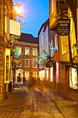 The Shambles at Christmas, York, Yorkshire, England, United Kingdom, Europe