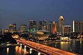 View of Esplanade, Singapore, Southeast Asia, Asia