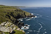 Coastline near Zennor, Cornwall, England, United Kingdom, Europe