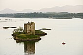 Castle Stalker, Portnacroish, west coast, Scotland, United Kingdom, Europe