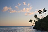 Sunset, Maupiti Lagoon, Maupiti, French Polynesia, South Pacific Ocean, Pacific