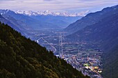 Vallee du Rhone and Berner Alpen, Switzerland, Europe