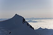 Margherita Hut on Punta Gnifetti at 4554 m, Monte Rosa, Piedmont, Italian Alps, Italy, Europe