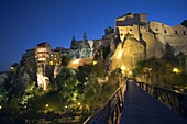 Pedestrian bridge, Cuenca, Castilla-La Mancha, Spain, Europe