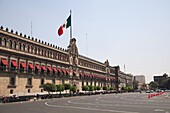 National Palace (Palacio Nacional), Zocalo, Plaza de la Constitucion, Mexico City, Mexico, North America