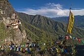 The famous Taktshang Goempa (Tiger's Nest Monastery), Bhutan, Asia