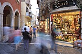Tourists,  Taormina,  Sicily,  Italy,  Europe