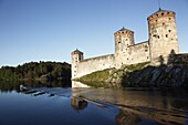Olavinlinna Medieval Castle (St. Olaf's Castle),  Savonlinna,  Saimaa Lake,  Savonia,  Finland,  Scandinavia,  Europe