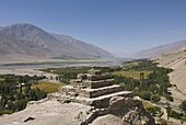Buddhist holy site of pilgrimage,  Vrang,  Wakhan corridor,  The Pamirs,  Tajikistan,  Central Asia