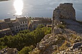 Barbarossa tower, Gruissan, Golfe du Lion, Aude, Languedoc-Roussillon, France, Europe