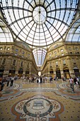 Vittorio Emanuele's Gallery, Milan, Lombardy, Italy, Europe