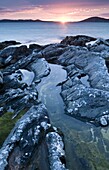 Sunet from Seilebost beach, Isle of Harris, Outer Hebrides, Scotland, United Kingdom, Europe