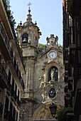 St. Mary's basilica, old town of Donostia, San Sebastian, Basque country, Euskadi, Spain, Europe