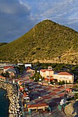 Whathey Pier Cruise Ship Terminal, Philipsburg City, St. Maarten Island, Netherlands Antilles, West Indies, Caribbean, Central America