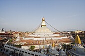 Boudha Stupa (Chorten Chempo), Boudhanath, Kathmandu, Nepal, Asia