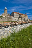 Famous cathedral of Alaverdi, Kakheti province, Georgia, Caucasus, Central Asia, Asia