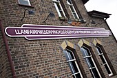 Llanfair PG train station, the longest town name in the world, Wales, United Kingdom, Europe